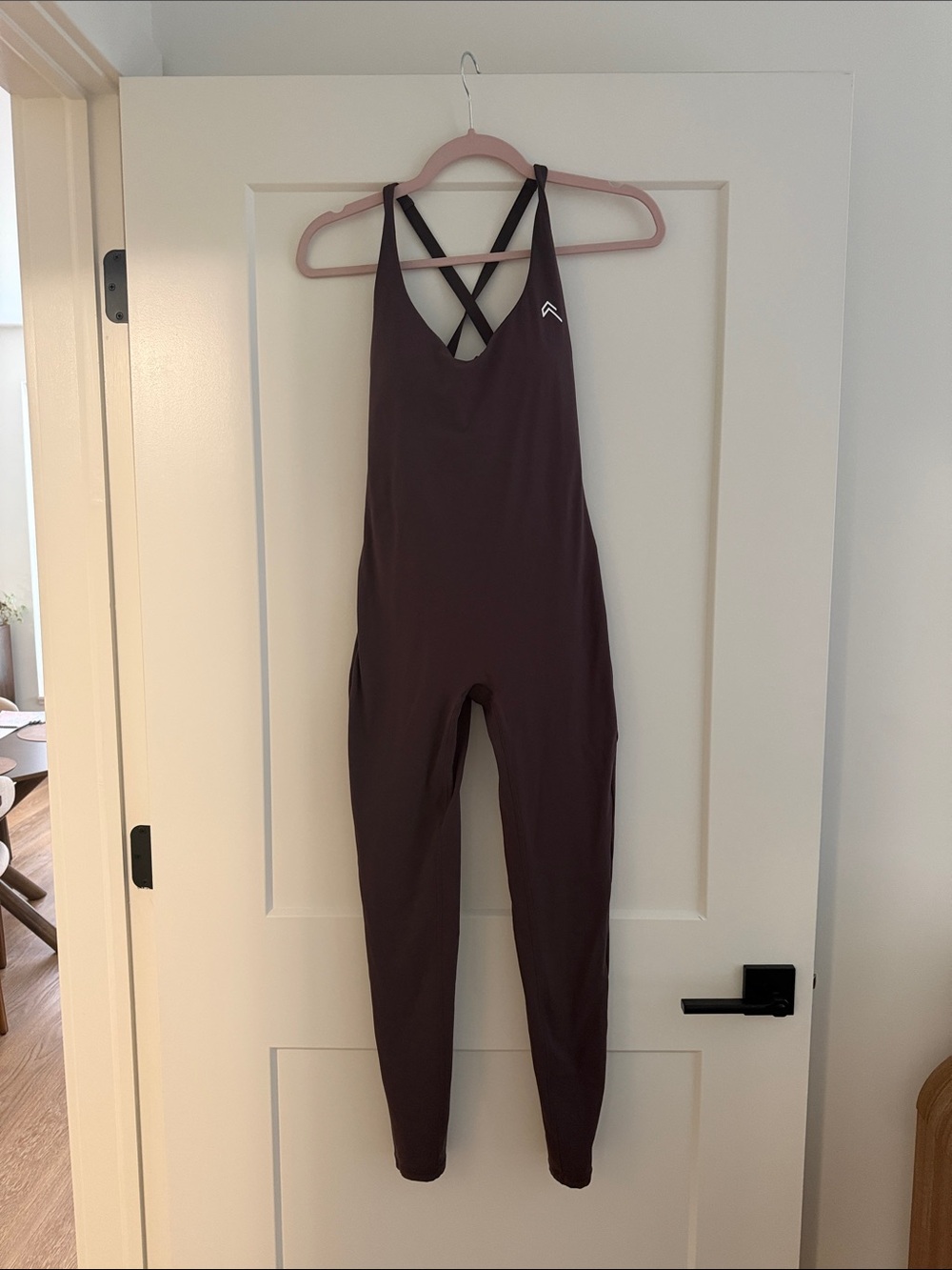 Womenβs Chocolate Crossback Jumpsuit
